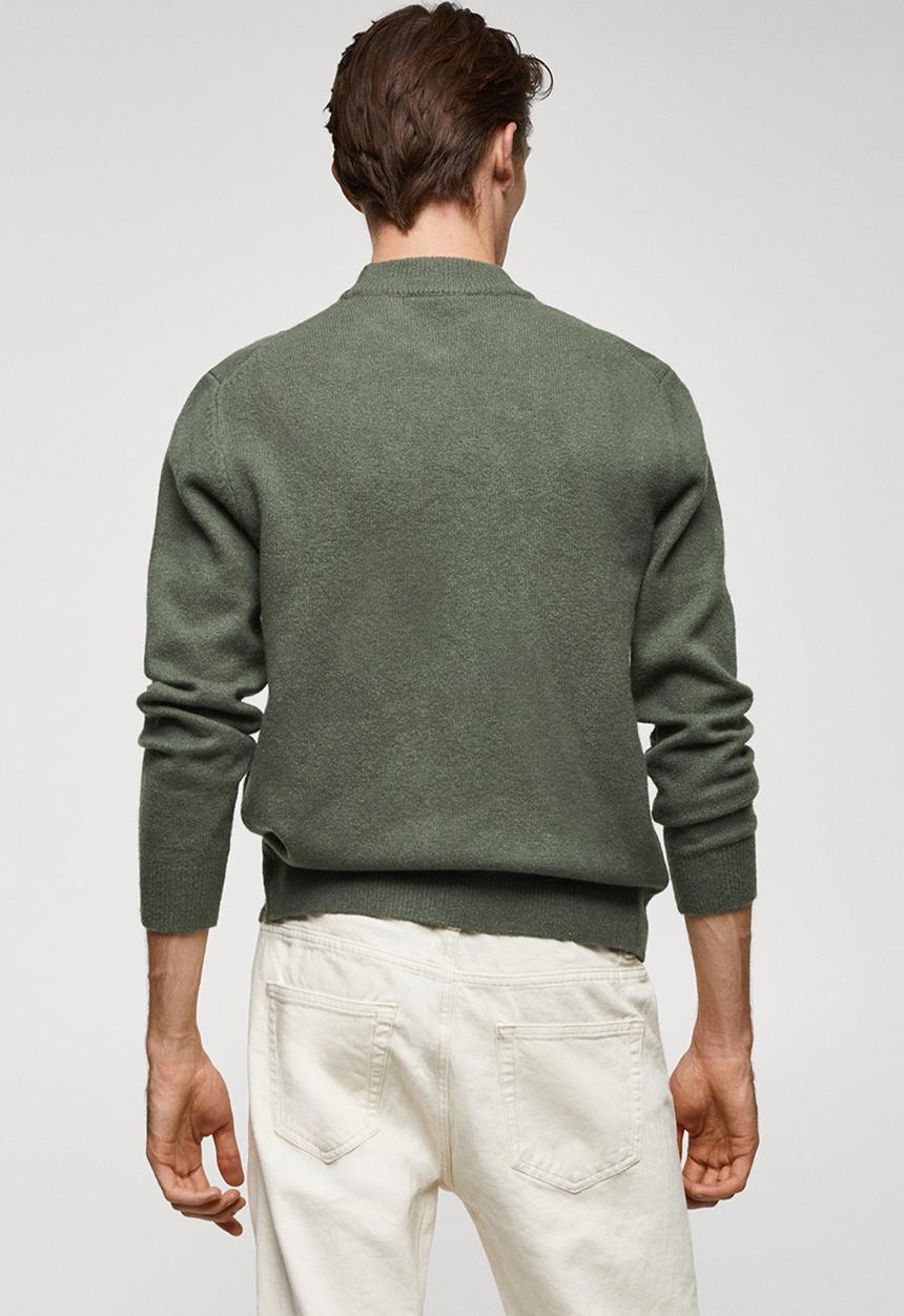 MANGO - Sweater skyler - medium green
