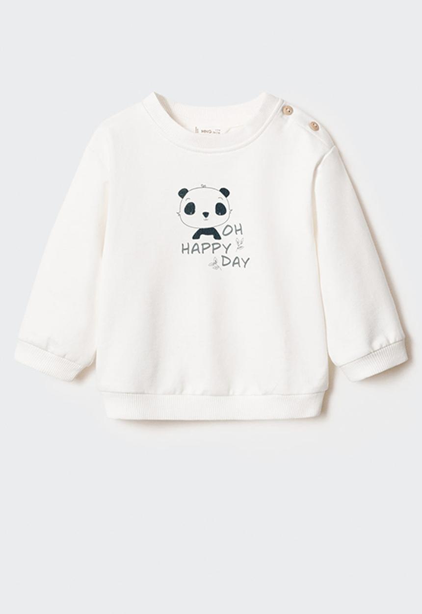 MANGO - Sweatshirt panda - natural