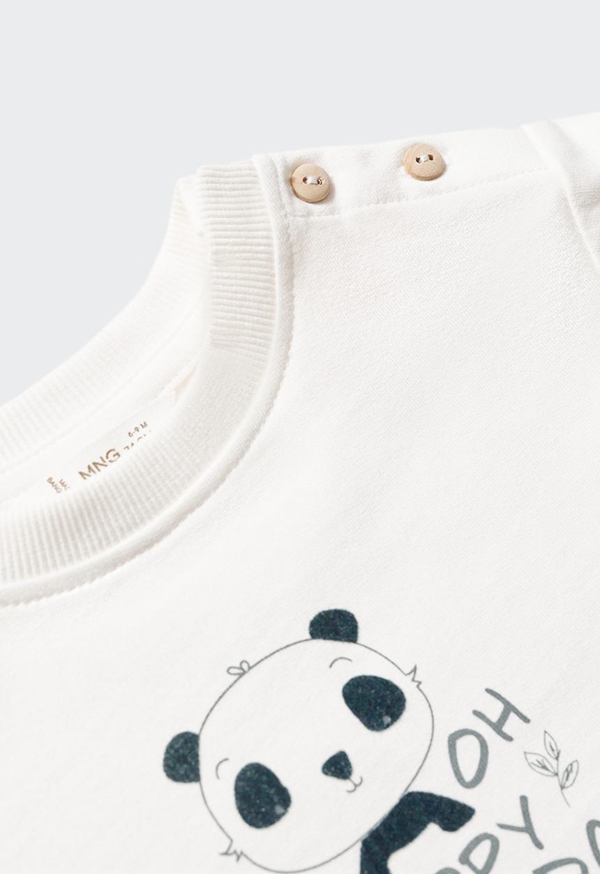 MANGO - Sweatshirt panda - natural