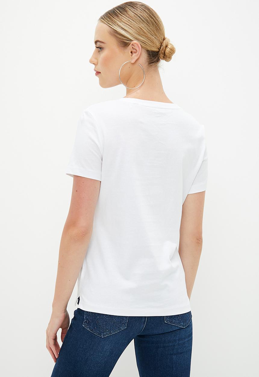 GUESS - Short sleeve cn icon tee - pure white