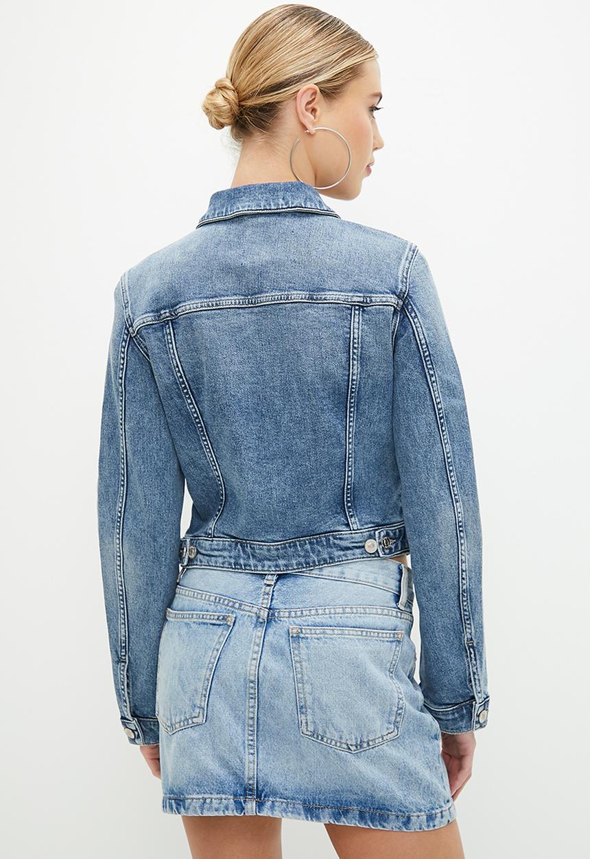 GUESS - Sexy trucker jacket - atlas indigo wash