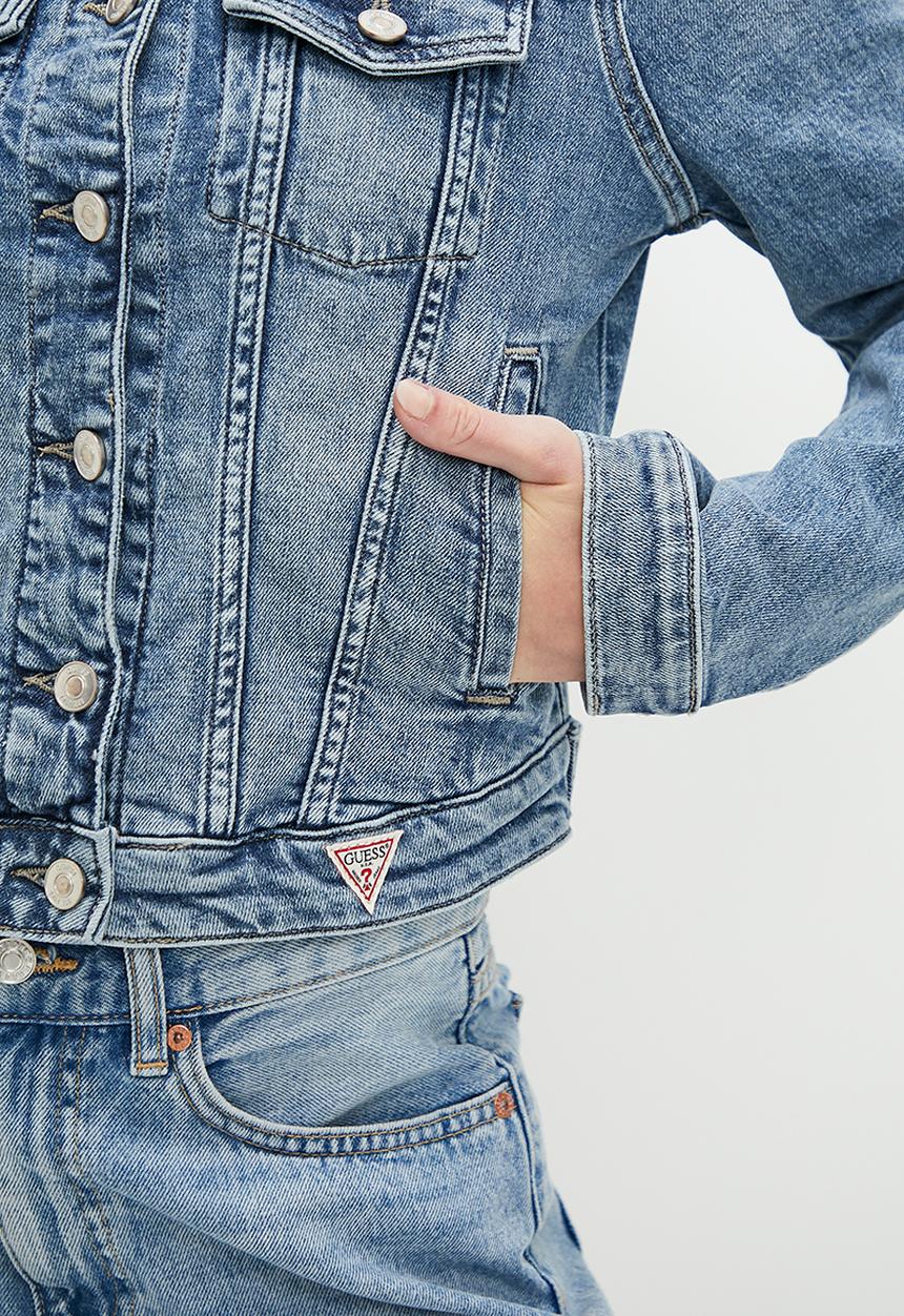 GUESS - Sexy trucker jacket - atlas indigo wash