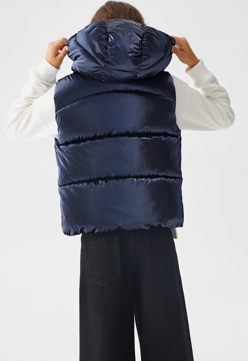 MANGO - Waistcoat sidney - navy