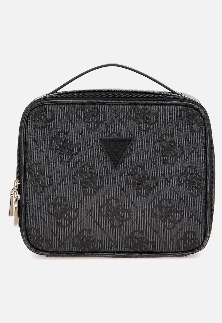 GUESS - Breta cosmetic organizer case - coal logo 