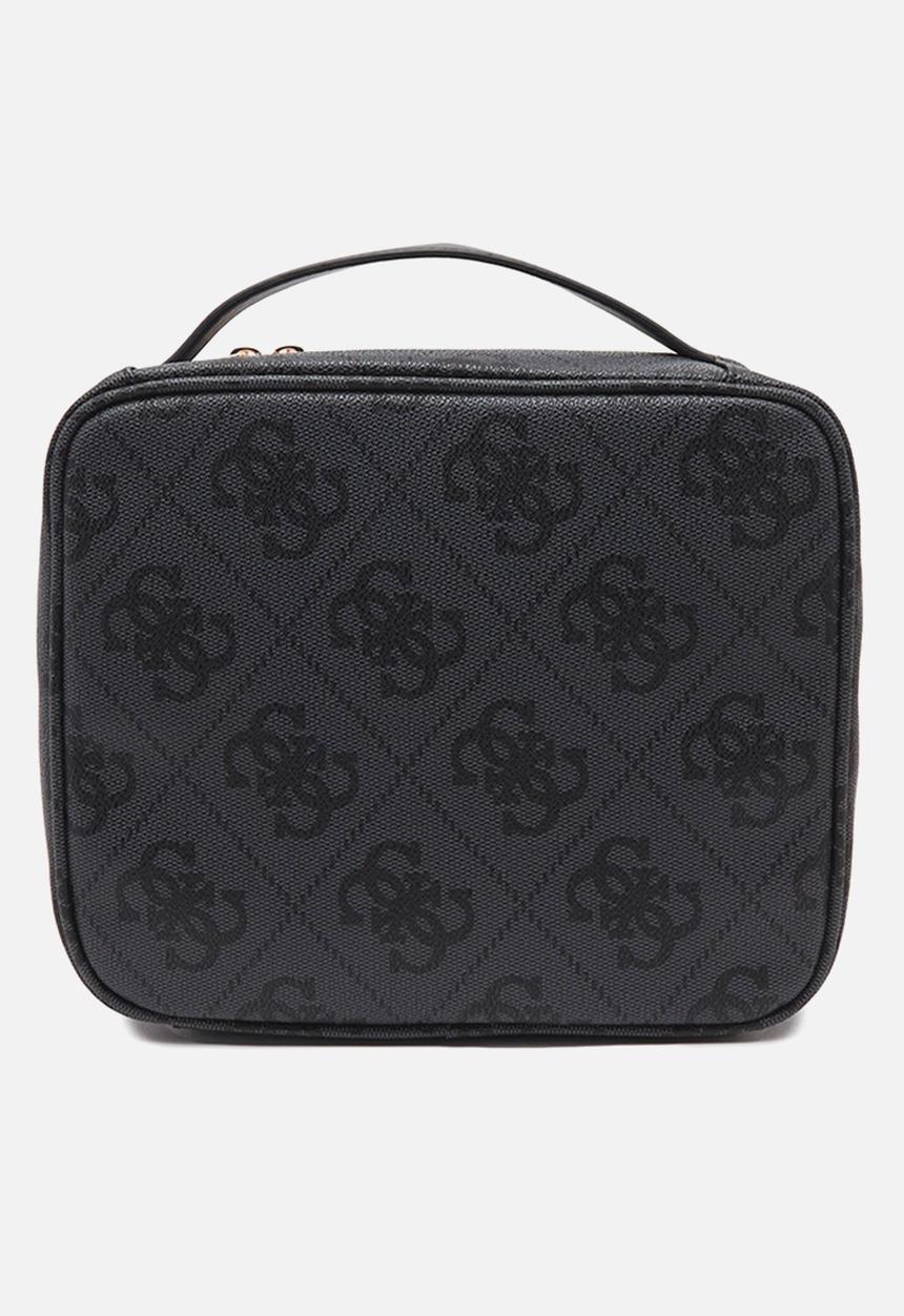 GUESS - Breta cosmetic organizer case - coal logo 