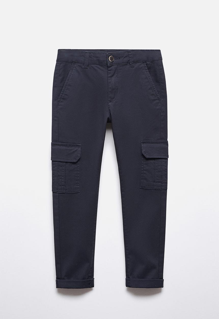 MANGO - Trousers cargo - navy