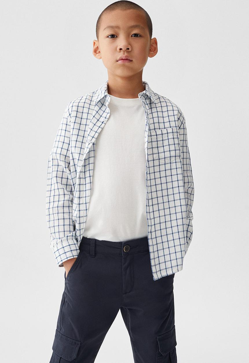 MANGO - Trousers cargo - navy