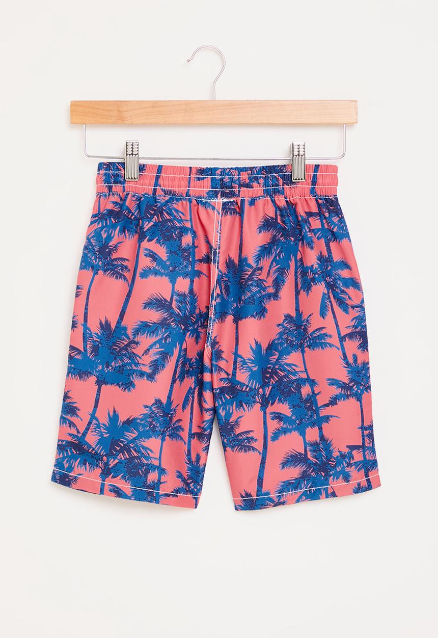 Pop Candy - Printed board shorts - orange & blue