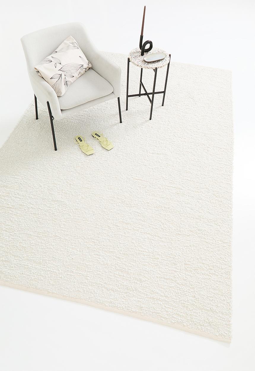 Sixth Floor - Boucle hand woven rug - natural & brown