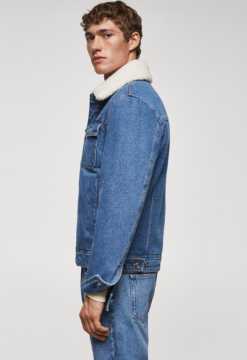 MANGO - Jacket wasp - blue