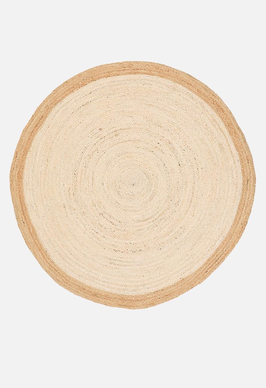 Sixth Floor - Sole jute round rug - bleached natural