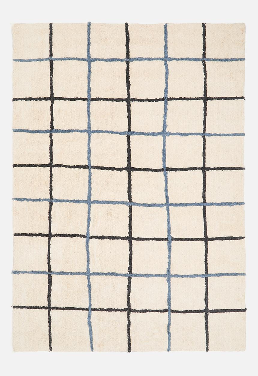 Sixth Floor - Moro tufted rug - Blue & neutral 