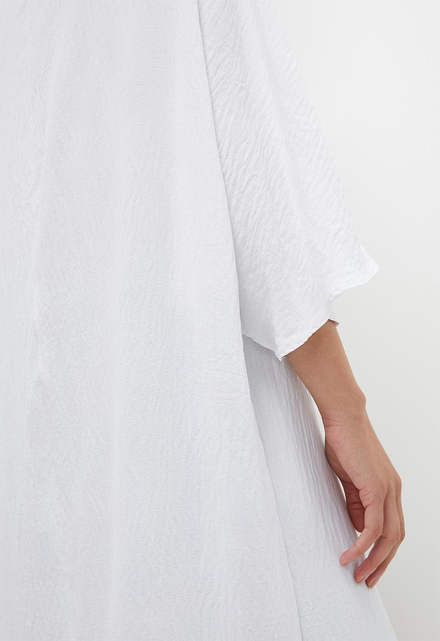 Superbalist - Exaggerated drape shell - white