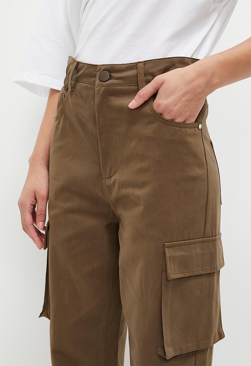 Superbalist - Paperbag cargo trouser - tobacco