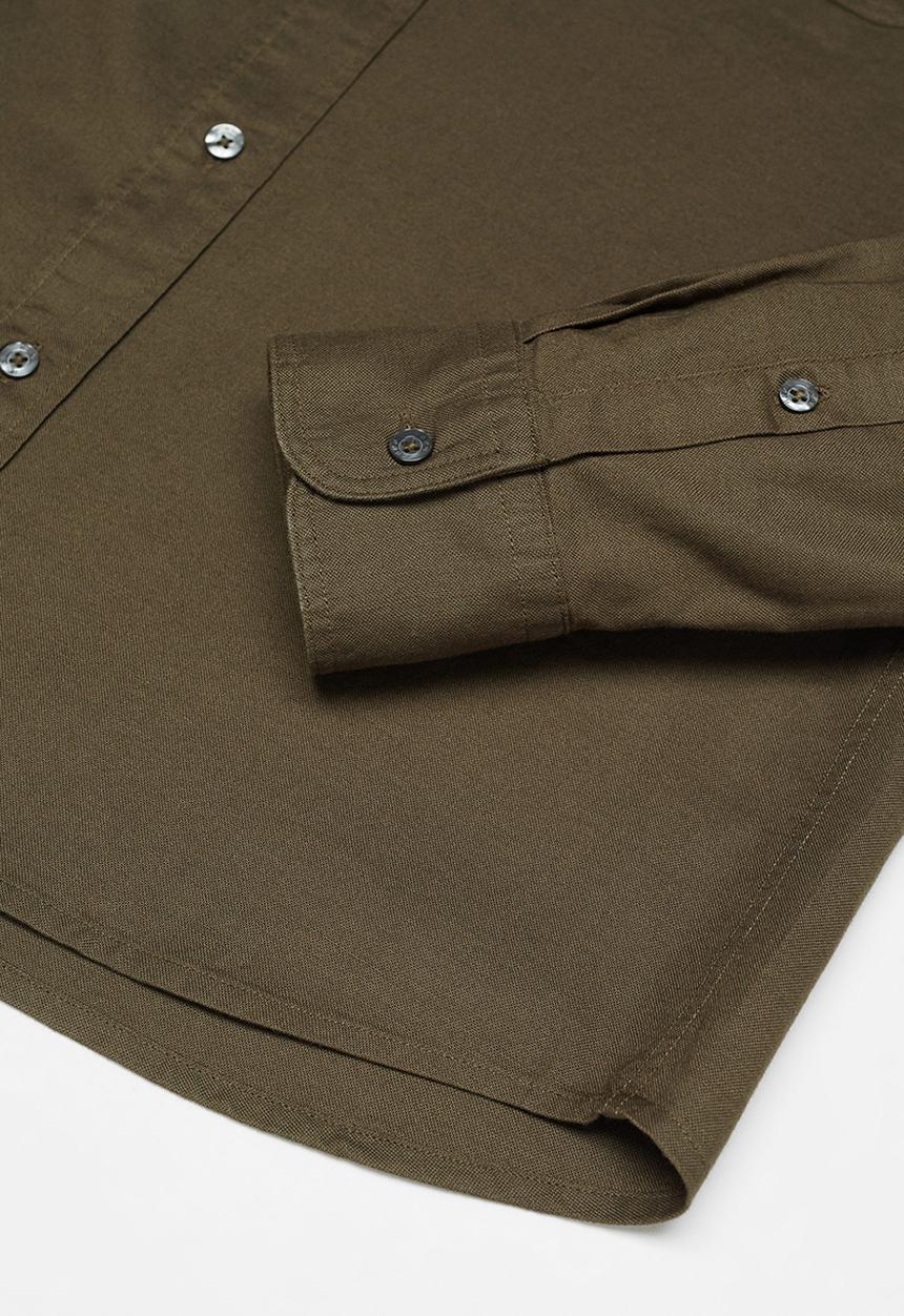 MANGO - Shirt oxford - khaki