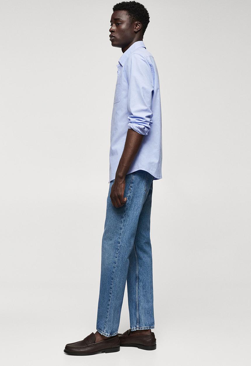 MANGO - Shirt oxford - sky blue