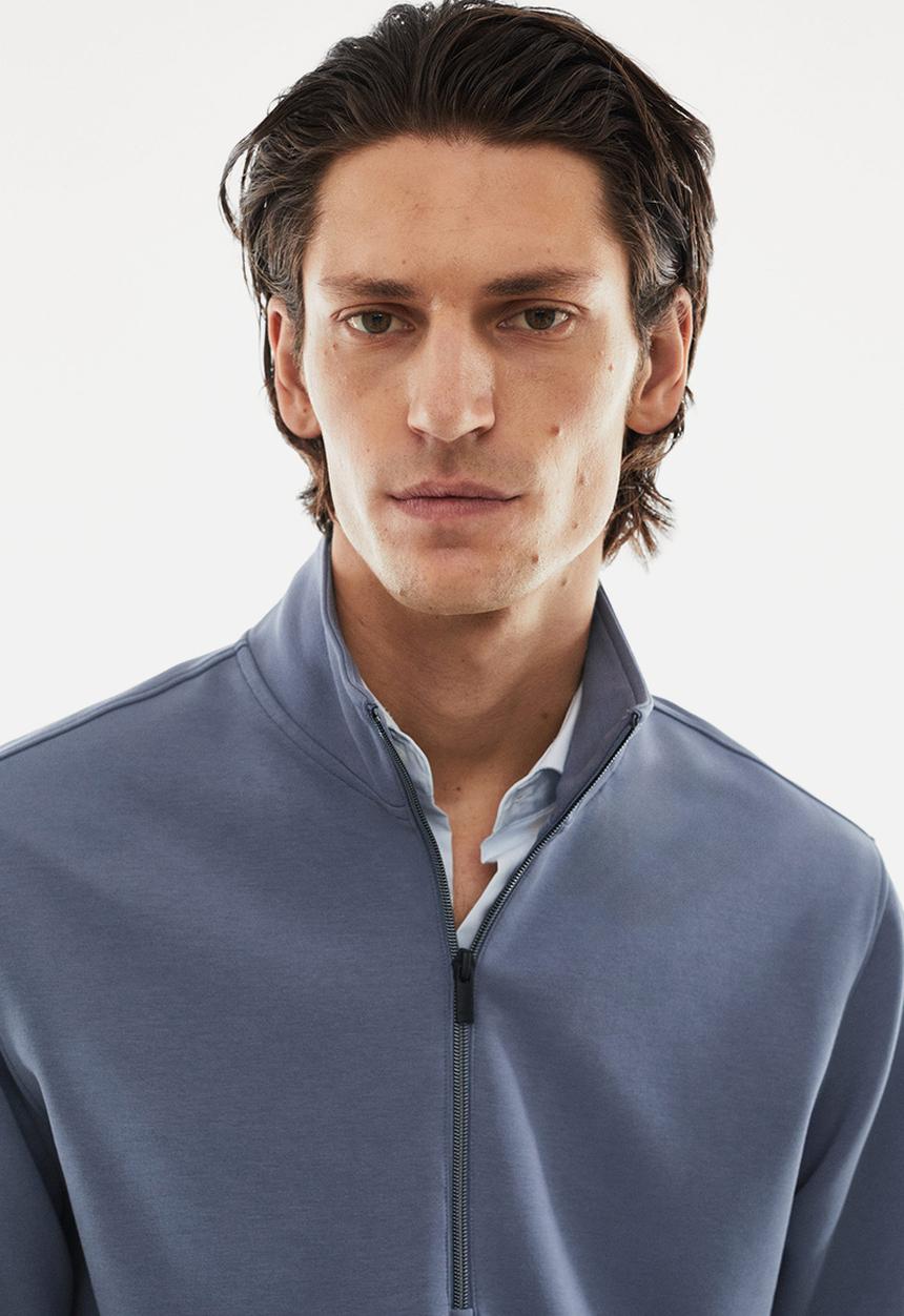 MANGO - Swetashirt ibizape - whistle blue