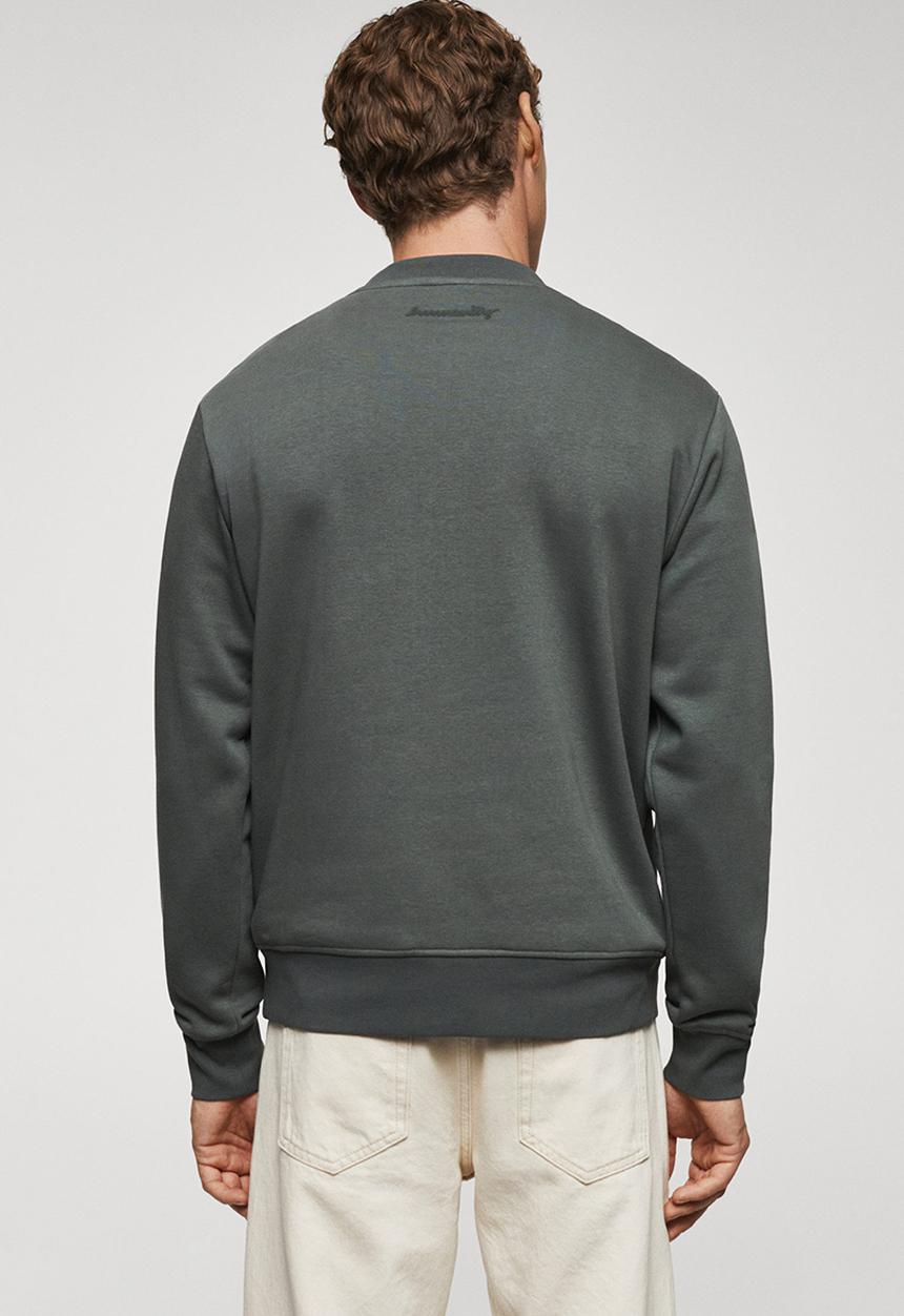 MANGO - Sweatshirt eyes - medium green