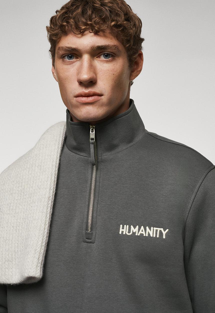 MANGO - Sweatshirt humanp - dark navy