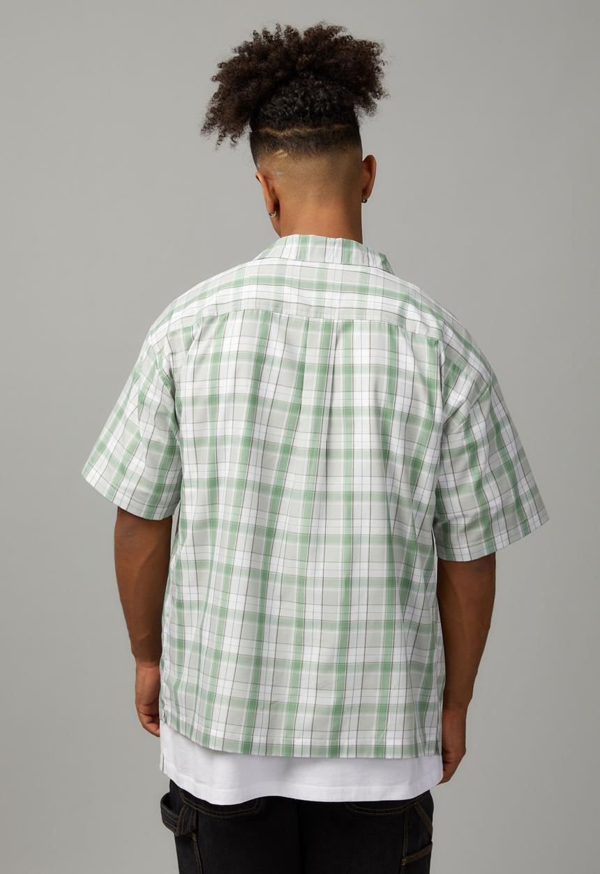 Factorie - Boxy street shirt - green check