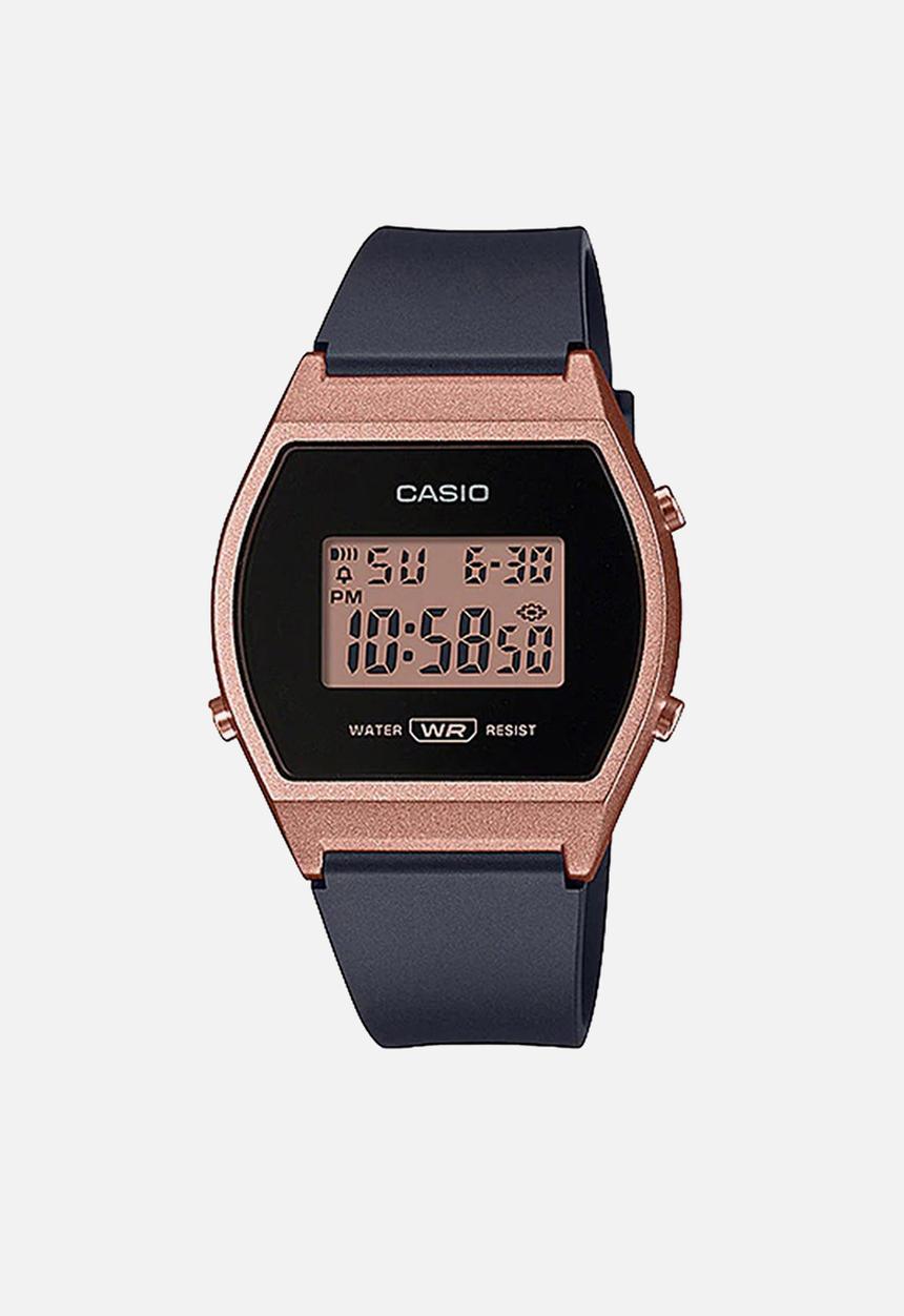 Casio - Digital watch - black & rose gold