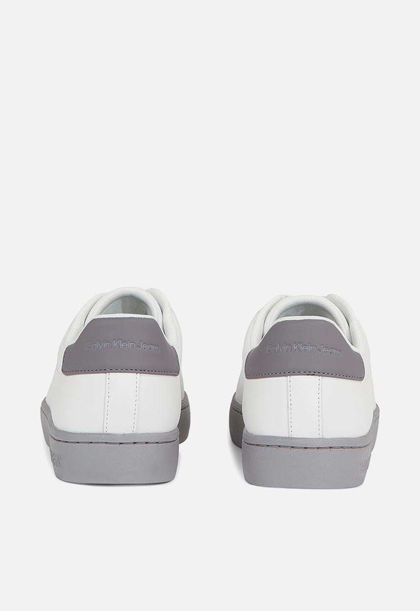 Calvin Klein - Classic cupsole lace up lth - Bright White/Formal Grey/Stormfront