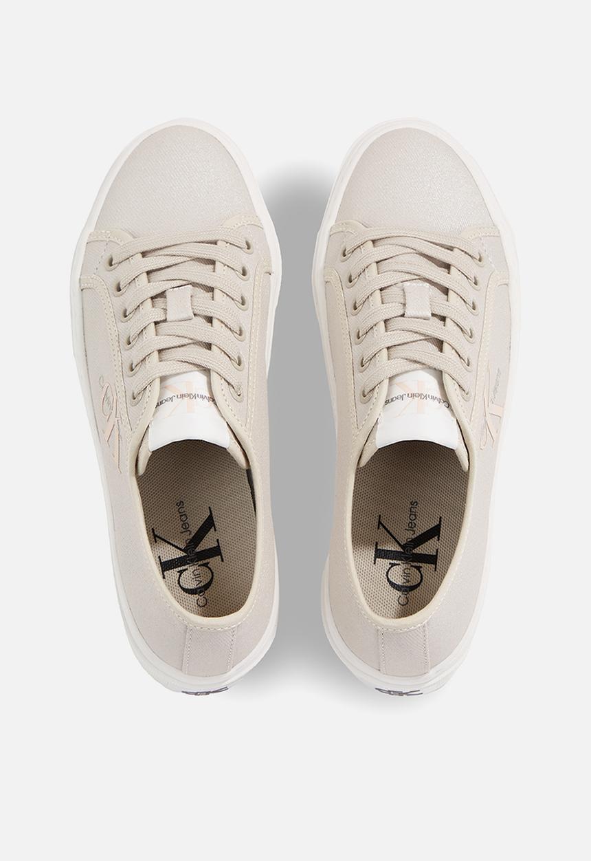 Calvin Klein - Cupsole flatform ny pearl wn - Eggshell/Peach Blush
