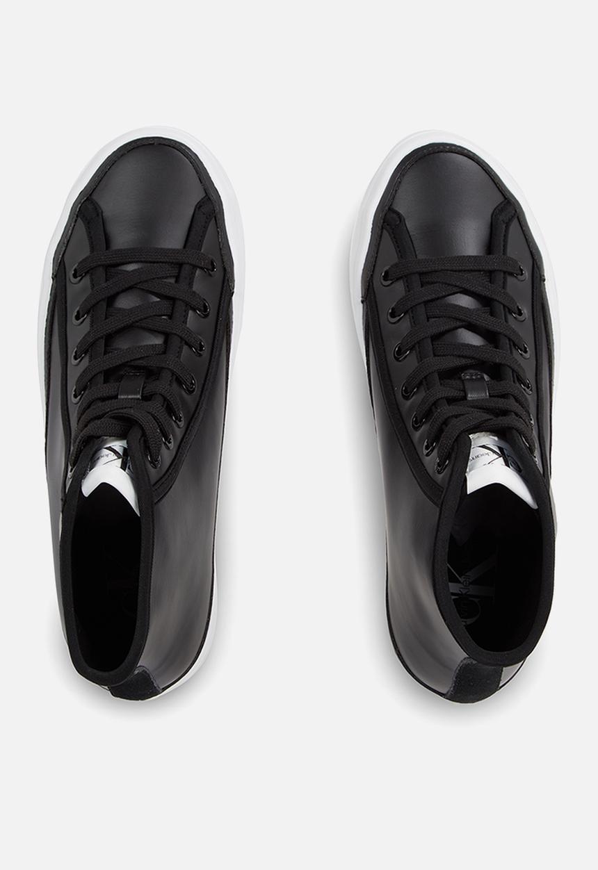 Calvin Klein - Bold vulc flatform mid lace-up ny wn - black & white