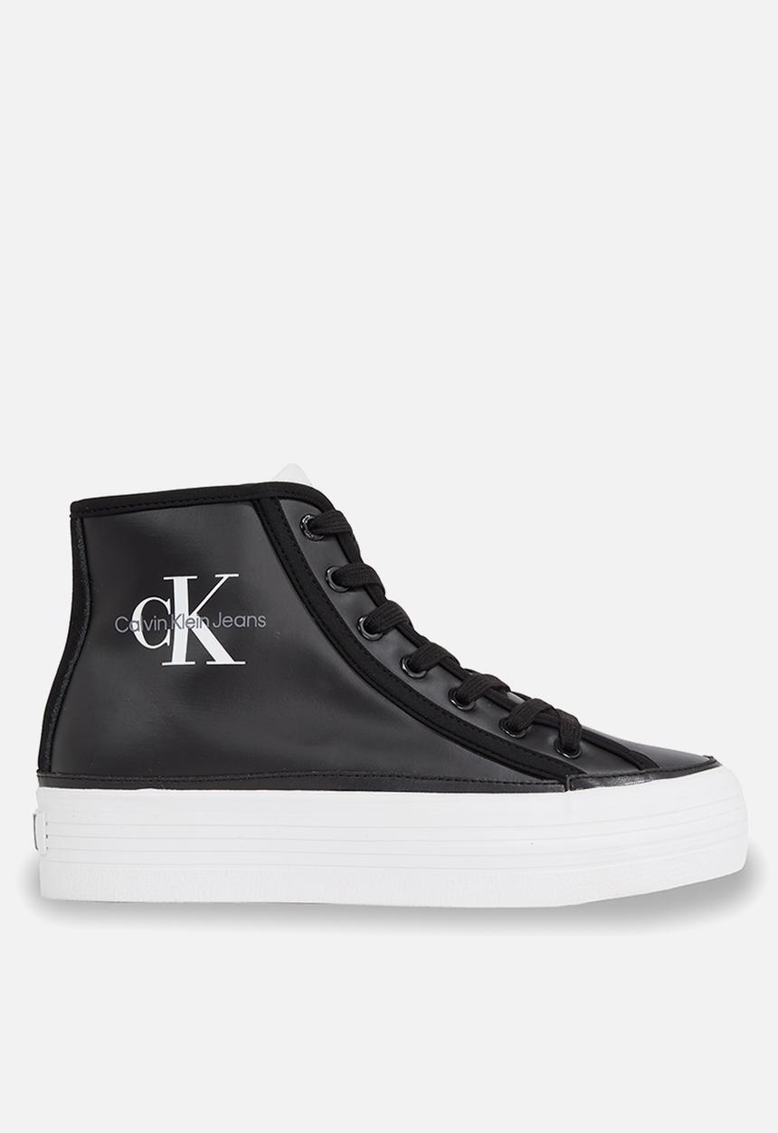 Calvin Klein - Bold vulc flatform mid lace-up ny wn - black & white