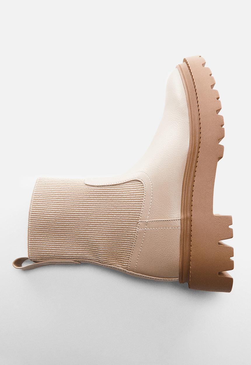 MANGO - Mochi1 ankle boot - light beige