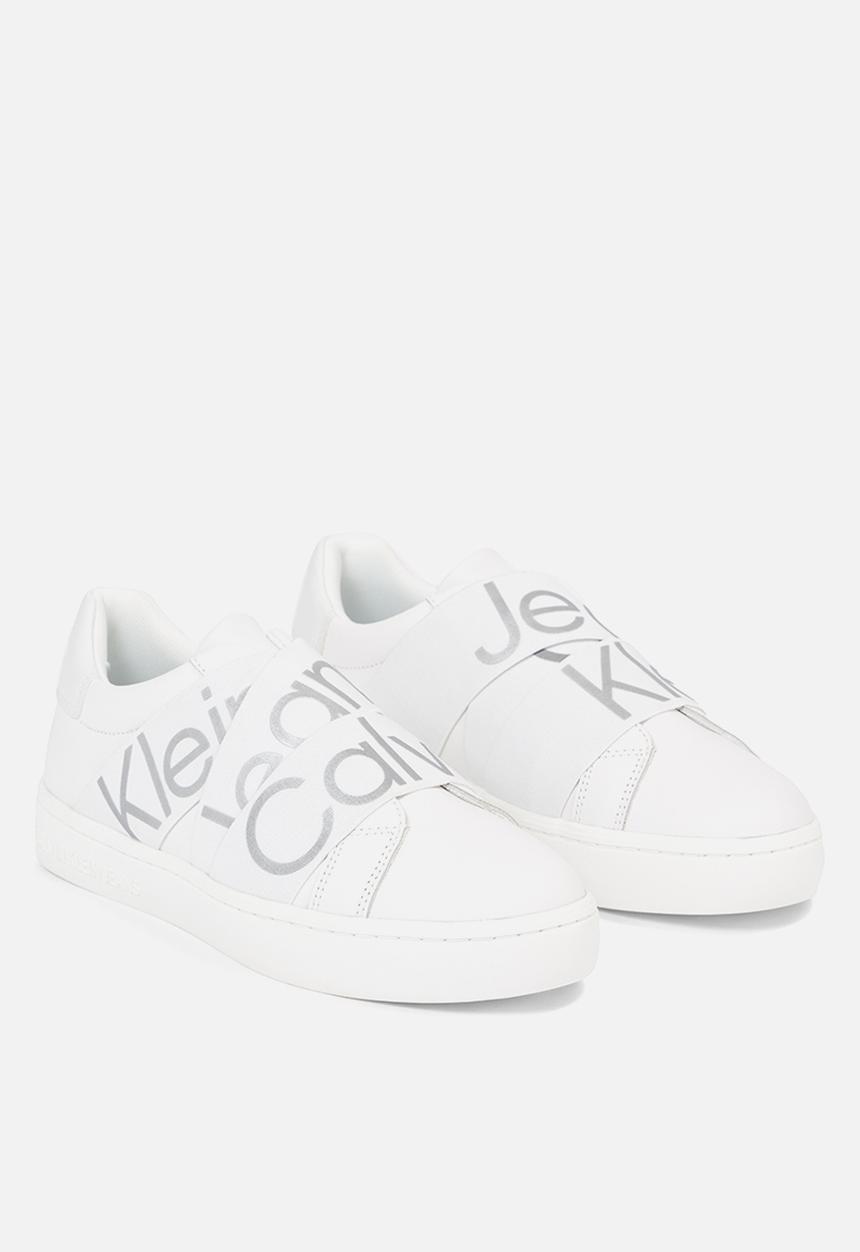 Calvin Klein - Classic cupsole elastic wn - Bright White/Reflective