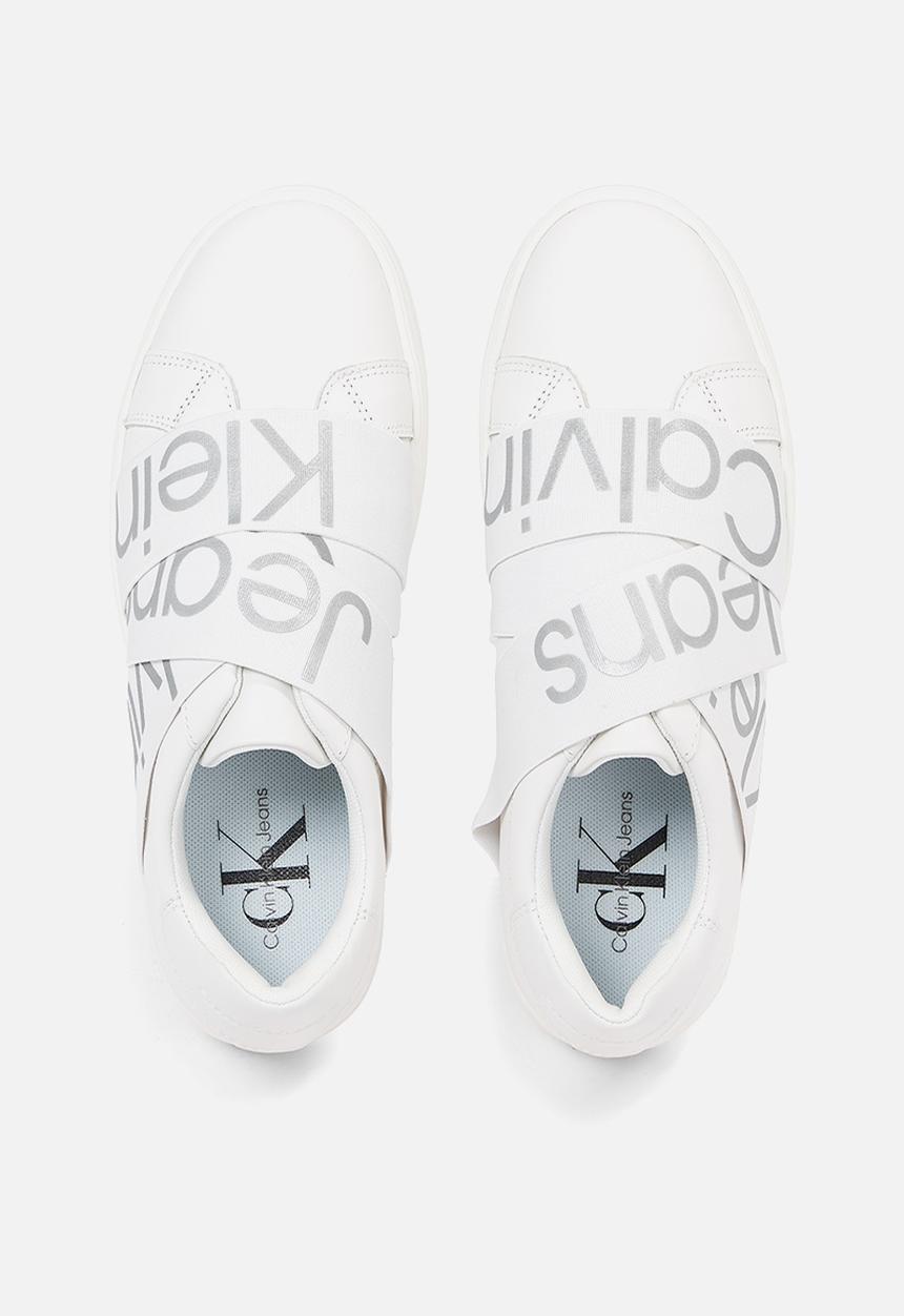 Calvin Klein - Classic cupsole elastic wn - Bright White/Reflective
