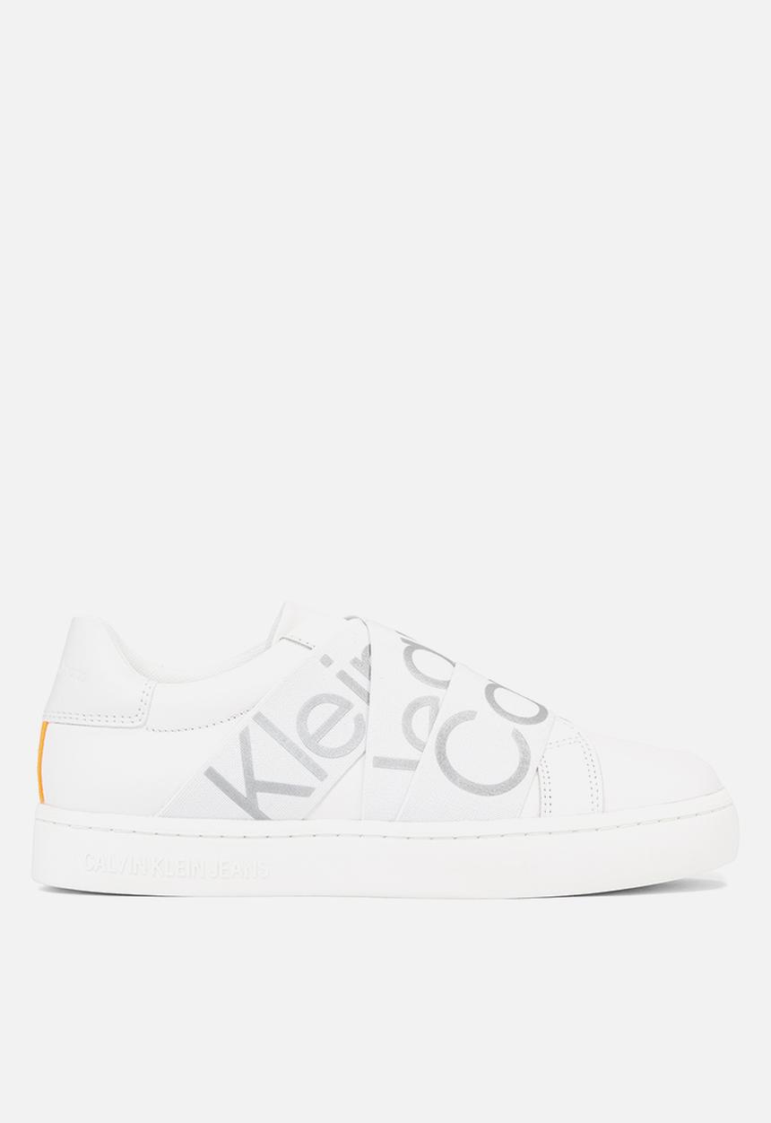 Calvin Klein - Classic cupsole elastic wn - Bright White/Reflective