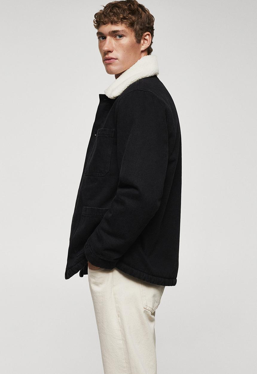 MANGO - Jacket union - black denim