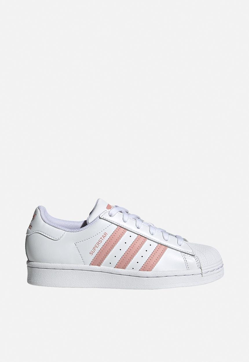 adidas Originals - Superstar j - white & pink