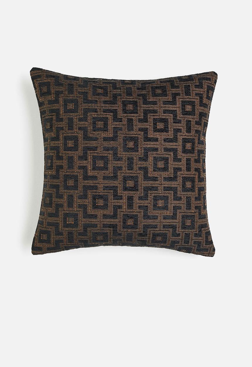 H&M - Jacquard-weave cushion cover - brown