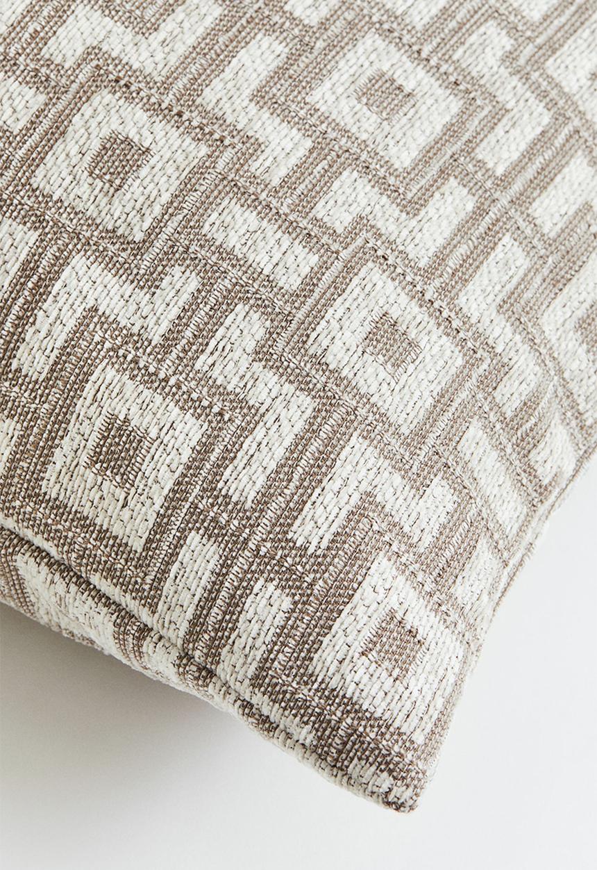 H&M - Jacquard-weave cushion cover - beige