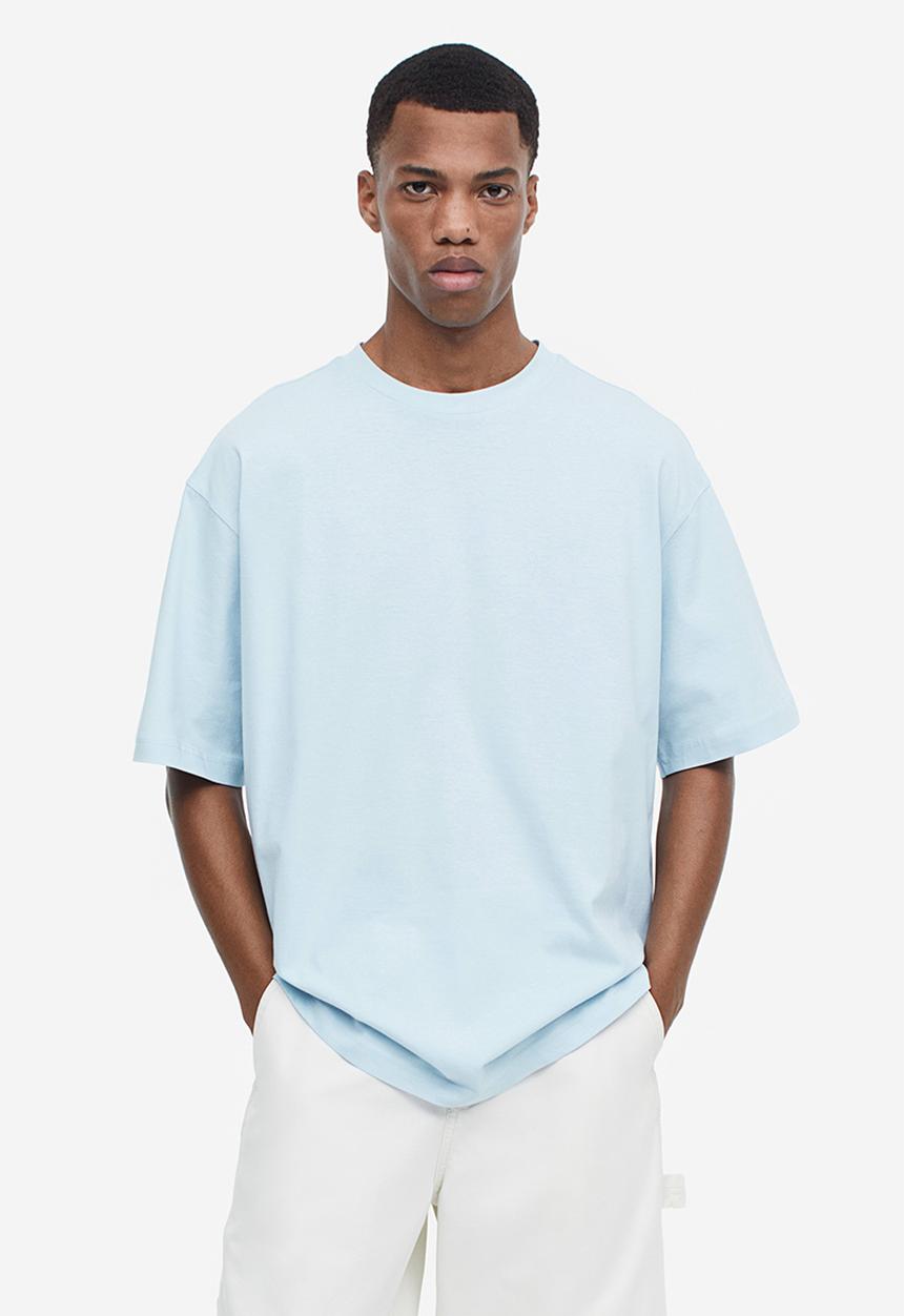 H&M - Relaxed fit t-shirt - light blue