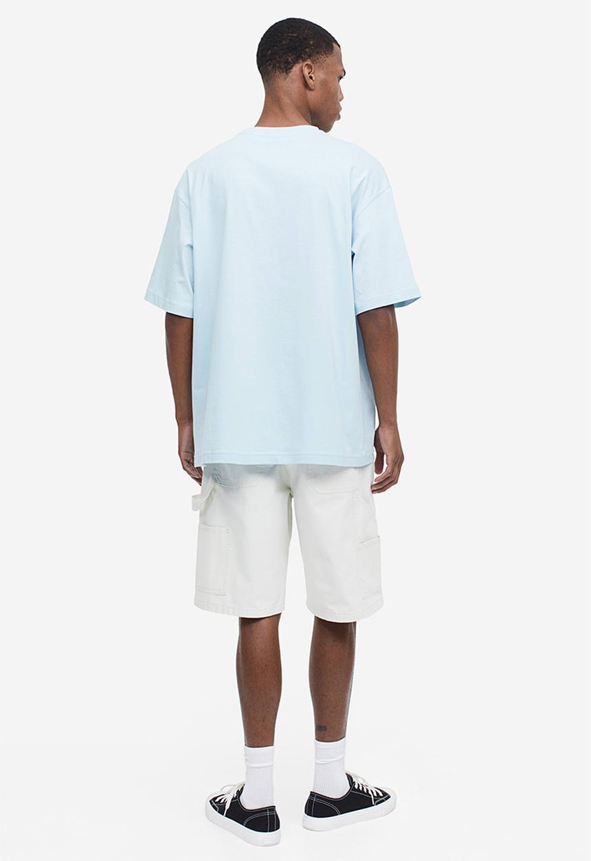 H&M - Relaxed fit t-shirt - light blue