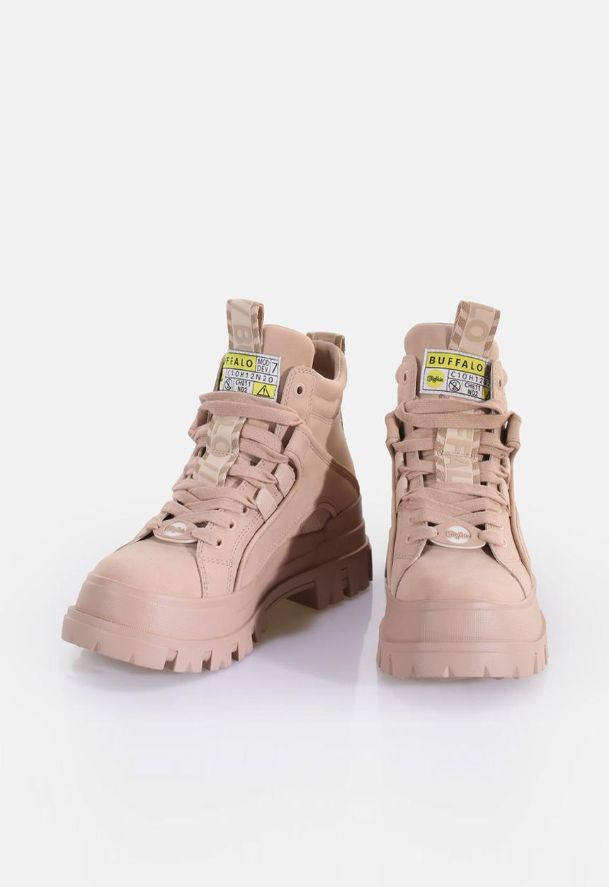 BUFFALO - Aspha nc mid laceup - light pink
