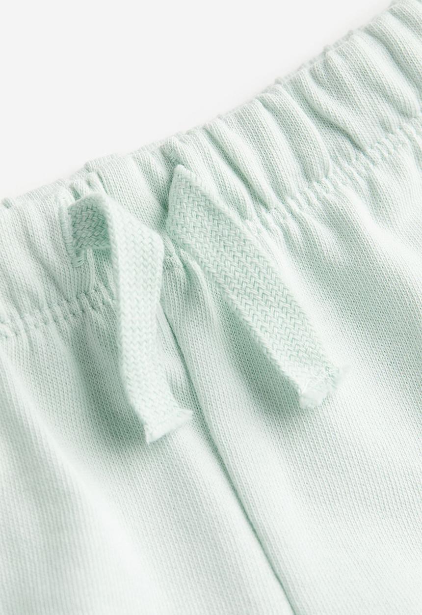H&M - 2-Piece cotton set - pale green striped