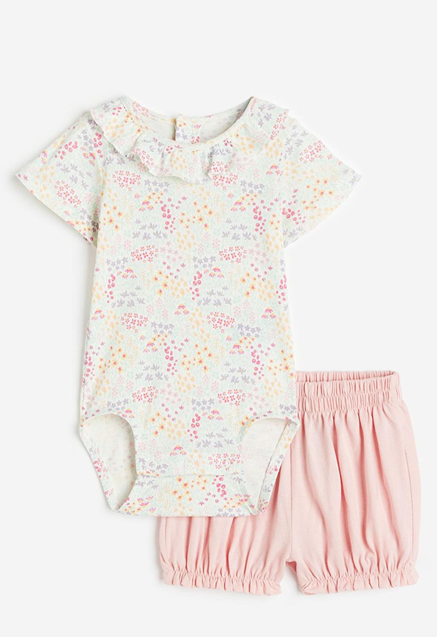 H&M - 2-piece cotton set - pink