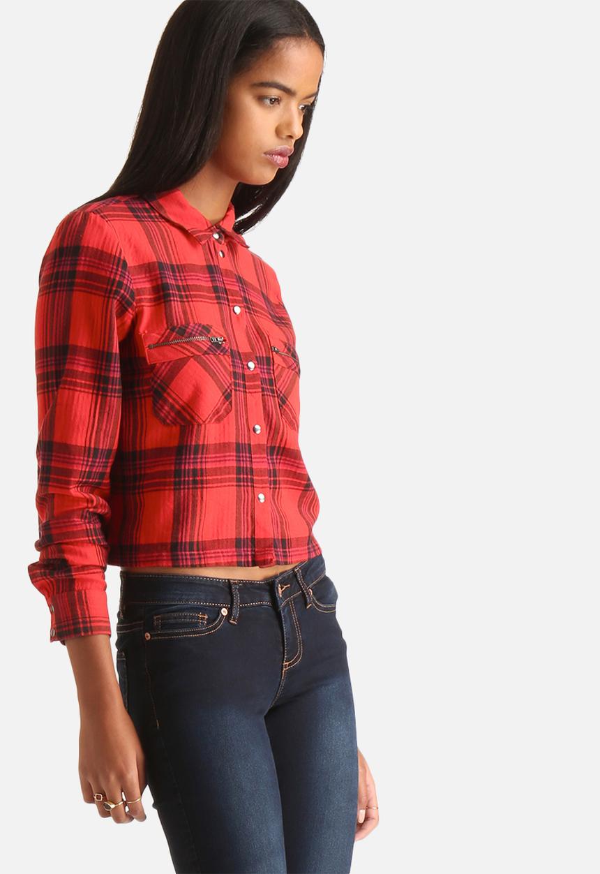 Noisy May - Erik Check Zip Shirt