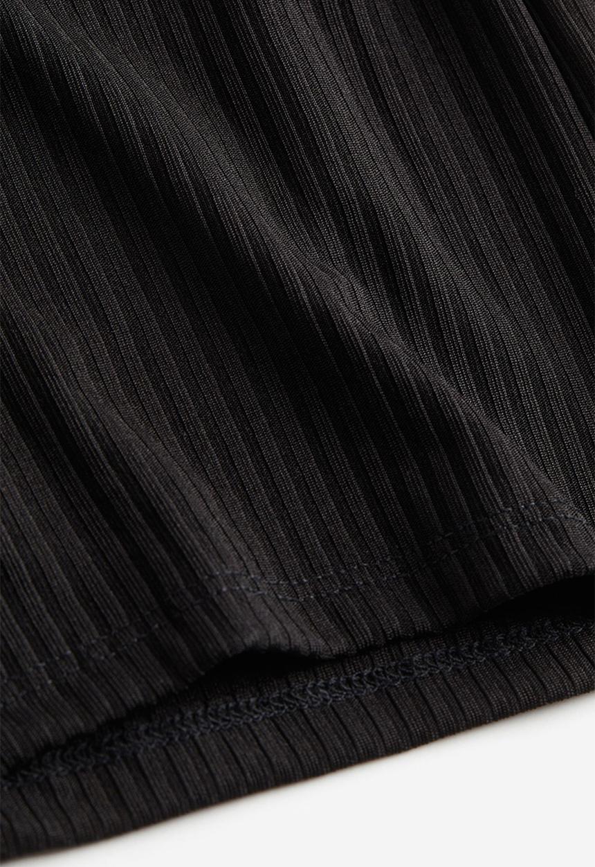 H&M - Ribbed trousers - black