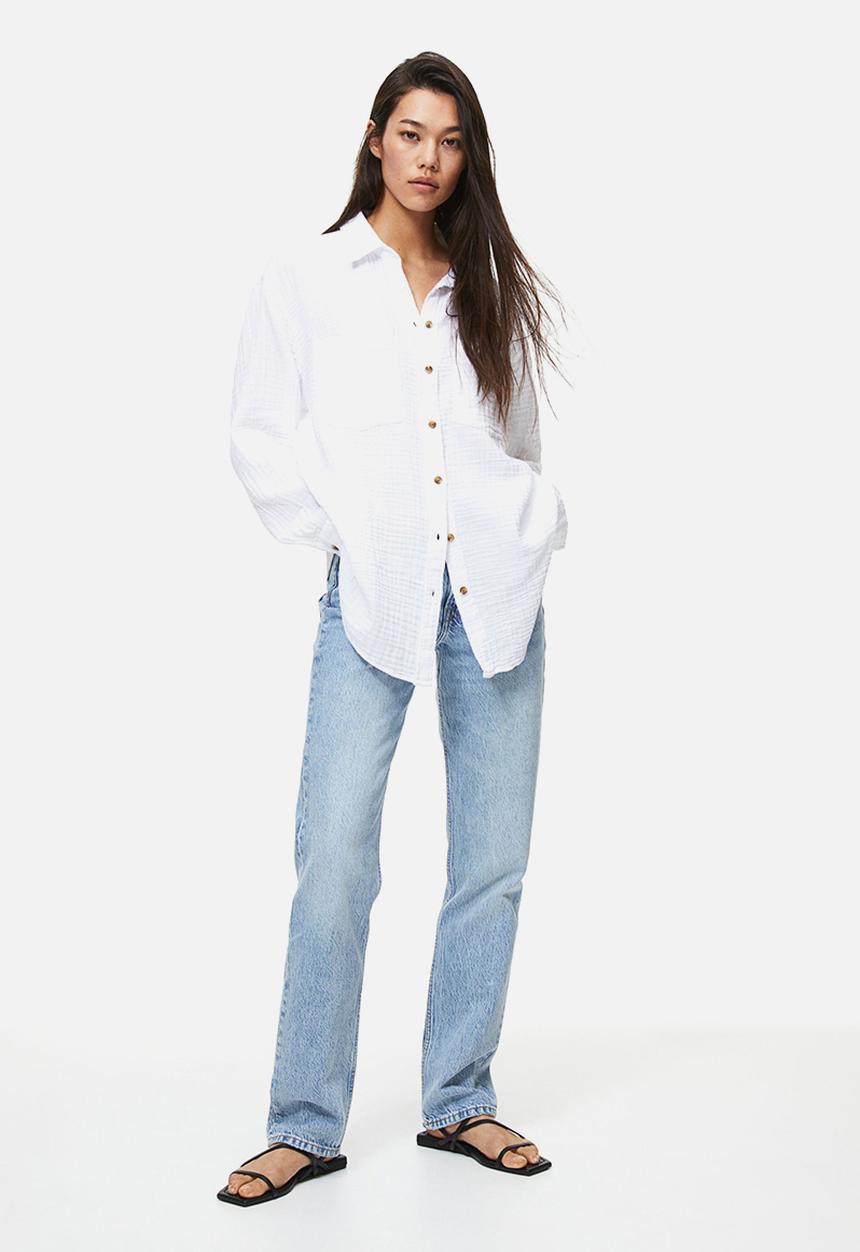 H&M - Cotton shirt - white