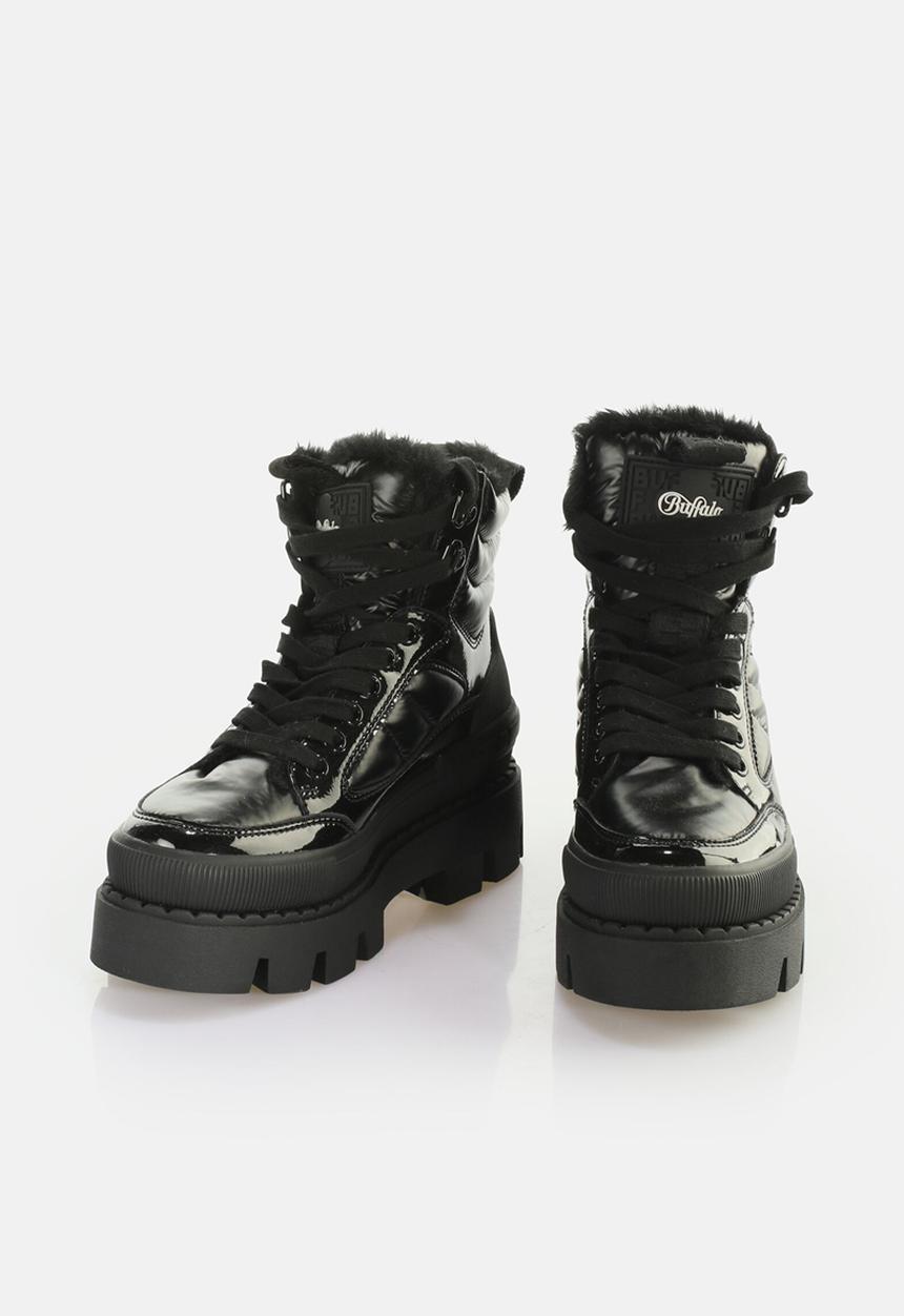 BUFFALO - Raven snow lace-up mid - black
