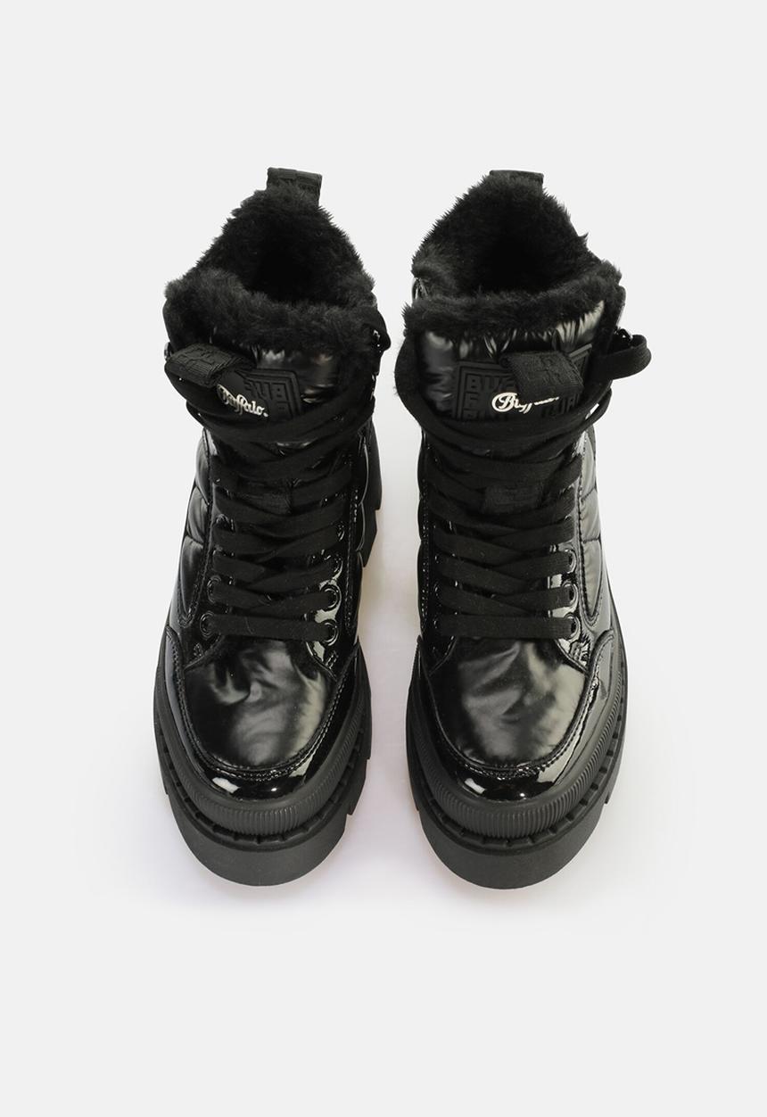 BUFFALO - Raven snow lace-up mid - black