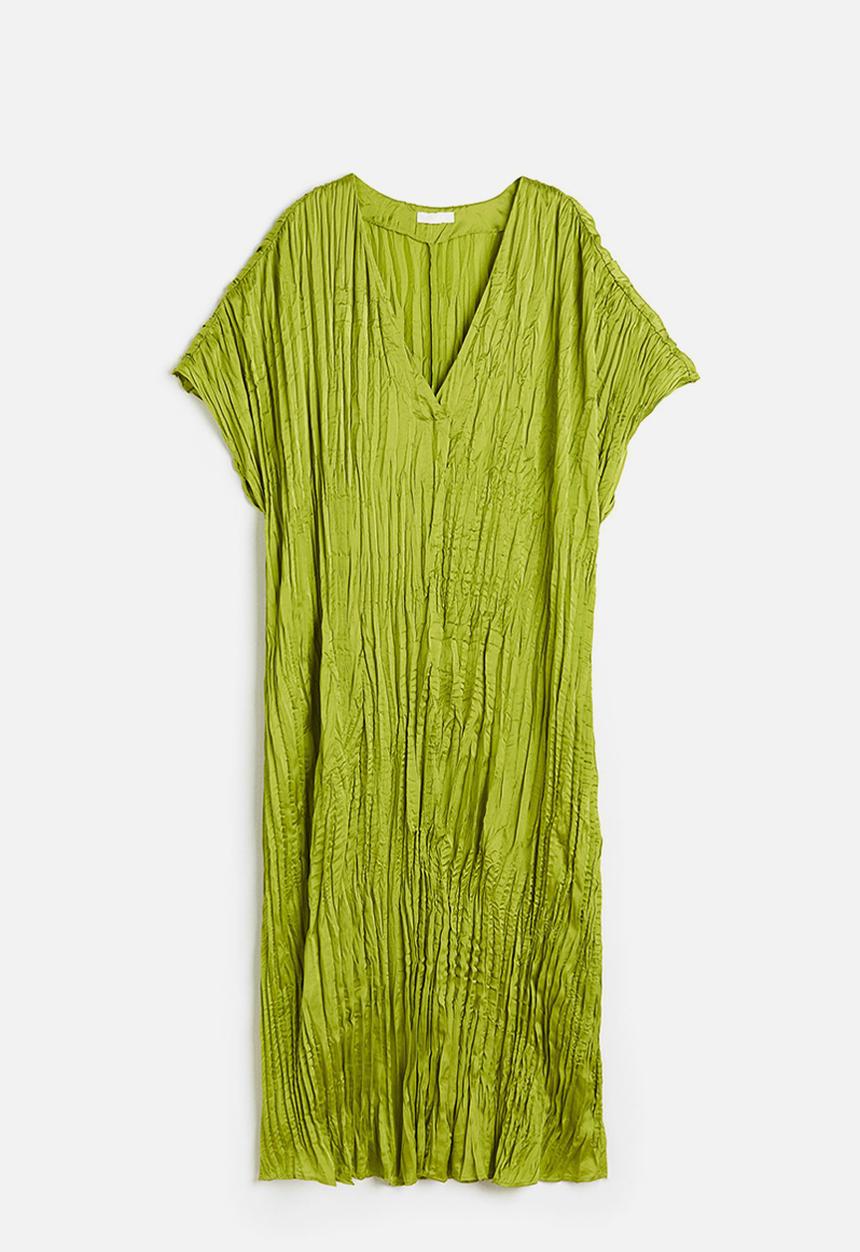 H&M - Pleated tunic dress - olive green