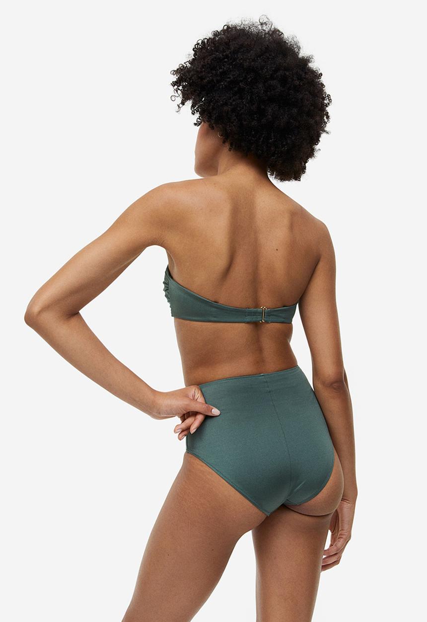 H&M - Balconette bikini top - green