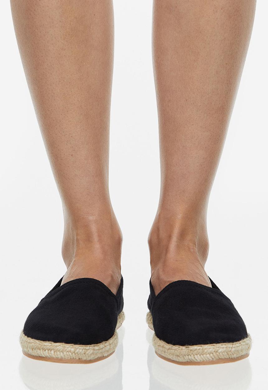 H&M - Cotton espadrilles - black